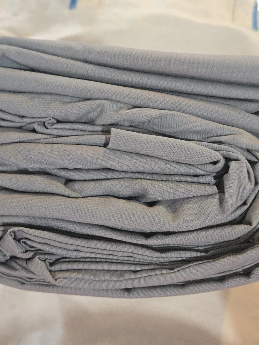IKEA Gray Queen Fitted Sheet Set- Solid Light Gray